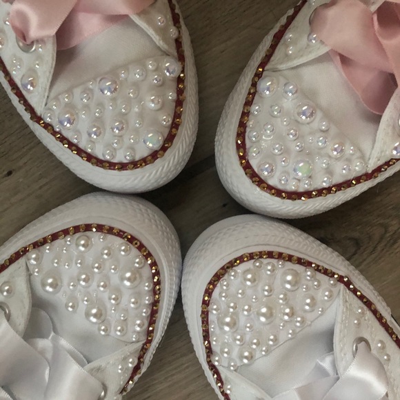 Bling Pearl Converse (Mint) - Picture 10 of 11